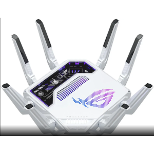 ASUS ROG Rapture GT-BE19000AI Tri-band Gaming Router, WiFi 7, 802.11be, up to 3,500 sq. ft. & 200