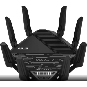 ASUS RT-BE96U BE19000 802.11BE Tri-Band Performance WiFi 7 Extendable Router with 6GHz