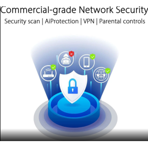 ASUS RT-BE96U BE19000 802.11BE Tri-Band Performance WiFi 7 Extendable Router with 6GHz