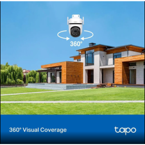 TP-Link Tapo 2K QHD Outdoor Pan/Tilt Wi-Fi Security Camera, 360° View, Motion Tracking, Color Night
