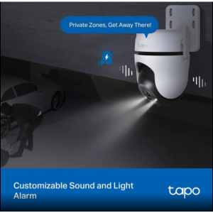 TP-Link Tapo 2K QHD Outdoor Pan/Tilt Wi-Fi Security Camera, 360° View, Motion Tracking, Color Night