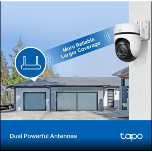 TP-Link Tapo 2K QHD Outdoor Pan/Tilt Wi-Fi Security Camera, 360° View, Motion Tracking, Color Night
