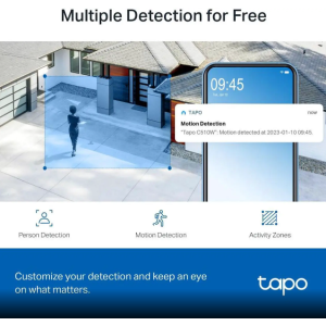 TP-Link Tapo 2K Outdoor Pan/Tilt Security Wi-Fi Camera, 360° View