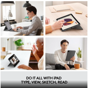 Logitech Combo Touch iPad Pro 11" (1st, 2nd, and 3rd Generation) Keyboard Case - Detachable Backlit