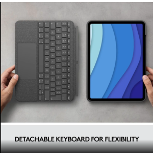 Logitech Combo Touch iPad Pro 11" (1st, 2nd, and 3rd Generation) Keyboard Case - Detachable Backlit
