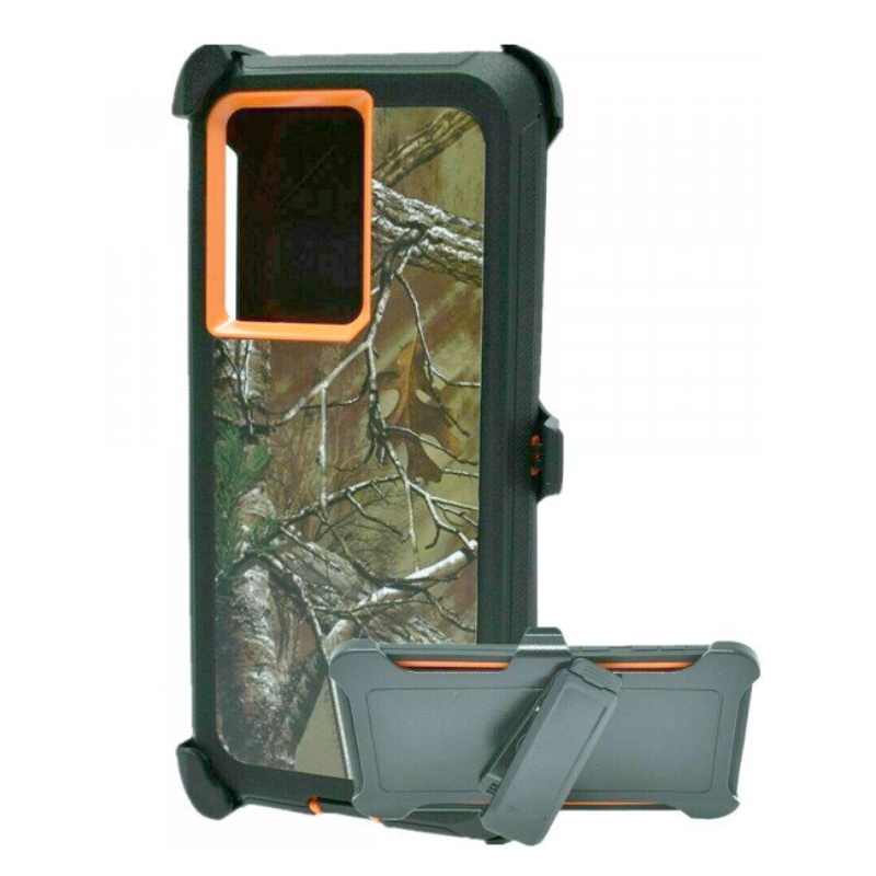 Case with Clip for Samsung Galaxy S25 5G (Tree Orange)