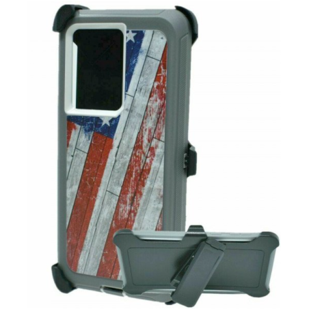 Case with Clip for Samsung Galaxy S25 5G (USA Flag)