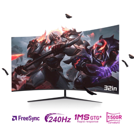 32 Inch Ultra Large Ultra Clear Display Screen, 1500R