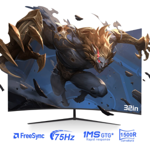 32 Inch Ultra Large Ultra Clear Display Screen, 1500R