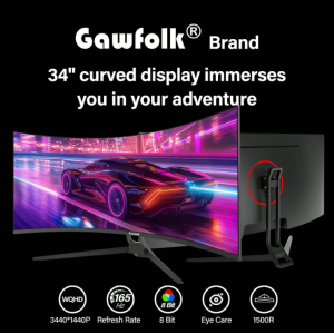 GAWFOLK 2025 New 24.5-Inch 1K Monitor Uses A High