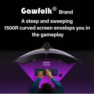 GAWFOLK 2025 New 24.5-Inch 1K Monitor Uses A High