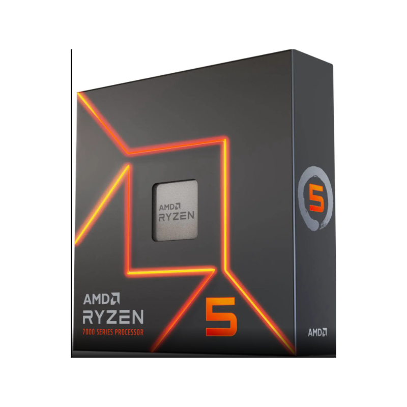 AMD Ryzen 5 7600X - Zen 4 6-Core 4.7 GHz - Socket AM5 - 105W Desktop Processor (100-100000593WOF)