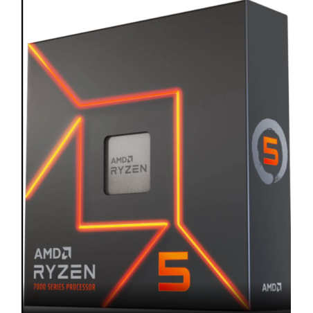 AMD Ryzen 5 7600X - Zen 4 6-Core 4.7 GHz - Socket AM5 - 105W Desktop Processor (100-100000593WOF)