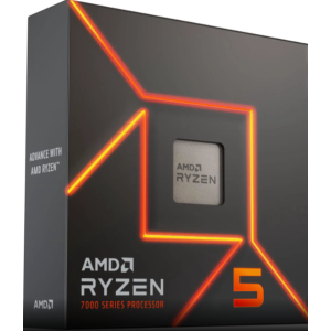 AMD Ryzen 5 7600X - Zen 4 6-Core 4.7 GHz - Socket AM5 - 105W Desktop Processor (100-100000593WOF)