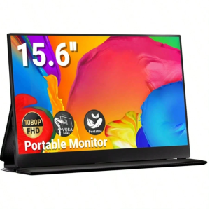 15.6-Inch Portable Monitor, Ratio: 16:9 Full HD 1920