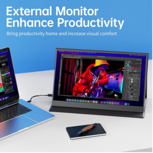 15.6-Inch Portable Monitor, Ratio: 16:9 Full HD 1920