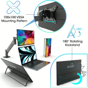 Kado Portable Monitor 15.6-Inch FHD 1080p