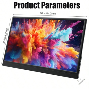 W&O 2025 15.6 Inch Portable Monitor,1080P USB-C