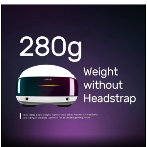 DPVR E4 (Black) PCVR PC Gaming - 120hz Refresh Rate - Inside out Tracking - 116° Field of View