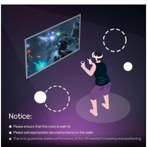 DPVR E4 (Black) PCVR PC Gaming - 120hz Refresh Rate - Inside out Tracking - 116° Field of View