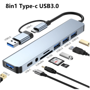 USB Hub, Dual Purpose Hub With USB And Type C