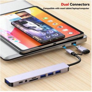 USB Hub, Dual Purpose Hub With USB And Type C