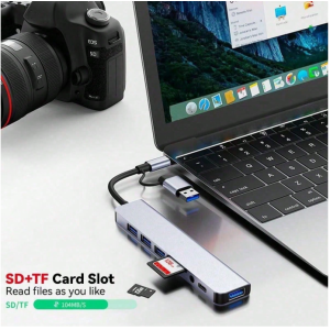 USB Hub, Dual Purpose Hub With USB And Type C