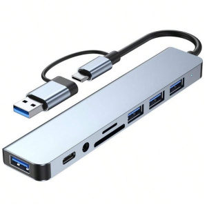 USB Hub, Dual Purpose Hub With USB And Type C