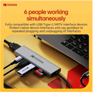 Kodak Kodak T342 6-In-1 Expansion Dock Hub USB-C Hub