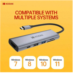 Kodak Kodak T342 6-In-1 Expansion Dock Hub USB-C Hub