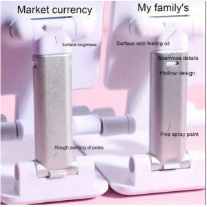 Double Folding Phone Holder, Fully Adjustable Desktop