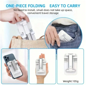 Double Folding Phone Holder, Fully Adjustable Desktop