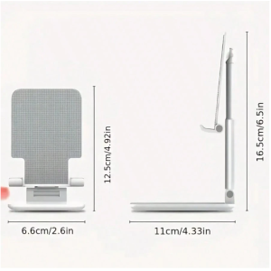 Double Folding Phone Holder, Fully Adjustable Desktop