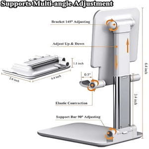 Phone Stand, Adjustable Angle Height Phone Stand For Desk