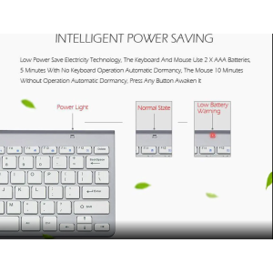 ESTONE 2.4G Wireless Keyboard and Mouse Combo
