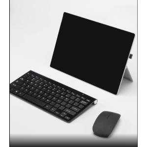 ESTONE Wireless Keyboard Mouse, K1088 2.4GHz Ultra Thin Compact Portable Small Wireless