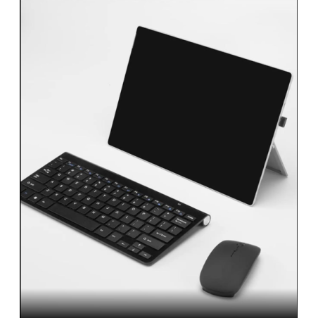 ESTONE Wireless Keyboard Mouse, K1088 2.4GHz Ultra Thin Compact Portable Small Wireless