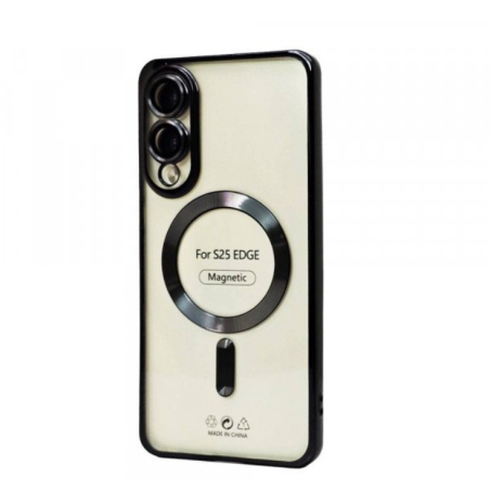 Case With Camera Lens Protection for Samsung Galaxy S25 Edge (Black)