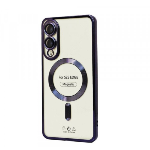 Case With Camera Lens Protection for Samsung Galaxy S25 Edge (Purple)