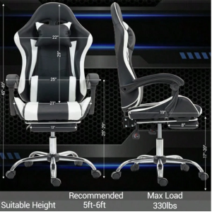 Bosmiller Gaming Chair With Massage Lumbar Support