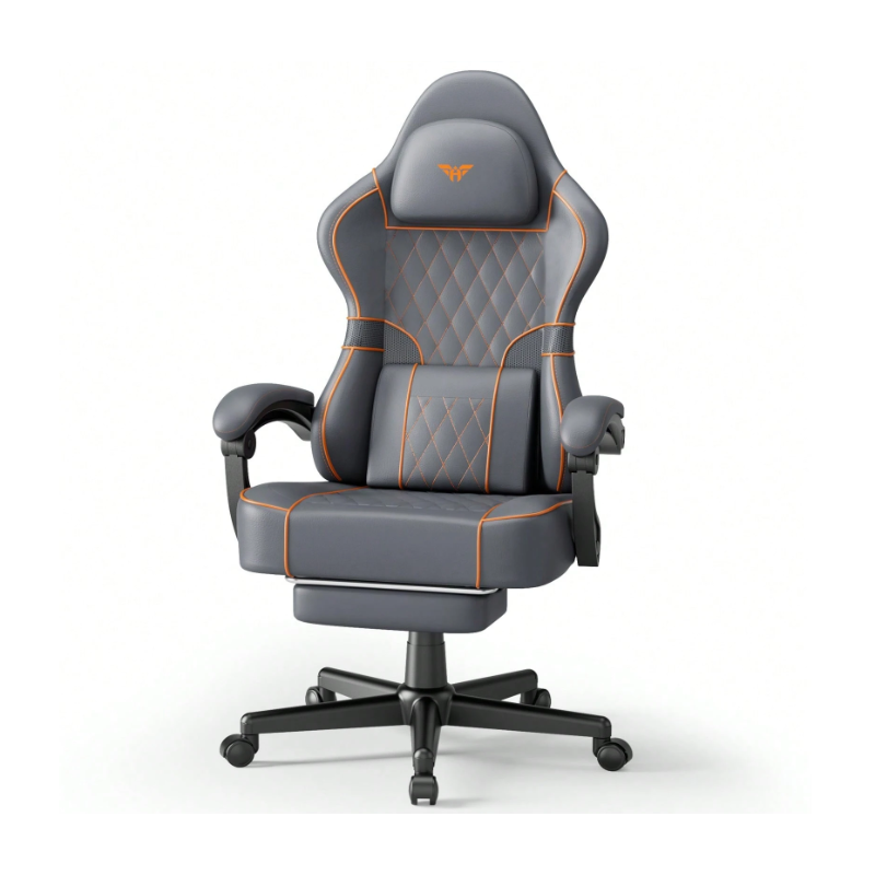 Soontrans Soontrans PU Leather Gaming Chair With Footrest