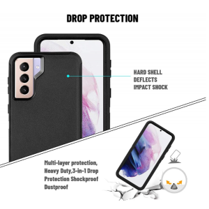 Case with Clip for Samsung Galaxy S24 Ultra 5G (Black/Black)