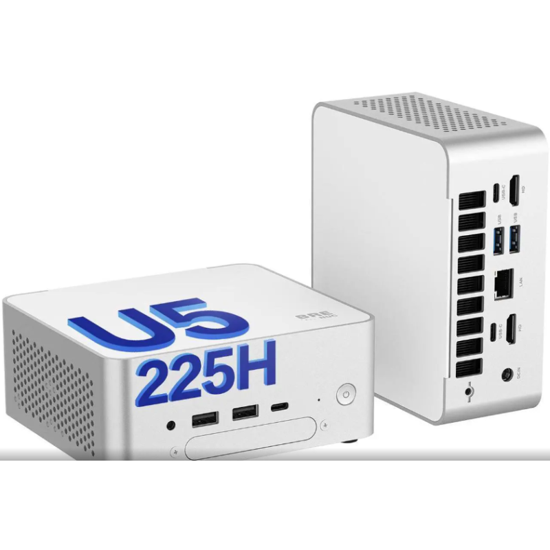 BRENUC BREC Mini PC - Intel Core Ultra 5 225H, 16GB DDR5 RAM 512GB SSD, Intel Arc 130T Graphics