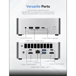 BRENUC BREC Mini PC - Intel Core Ultra 5 225H, 16GB DDR5 RAM 512GB SSD, Intel Arc 130T Graphics