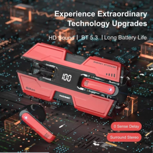 Wireless Bluetooth TWS Headphones for Universal Cell Phone And Bluetooth Device (Red)