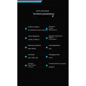 Wireless Bluetooth TWS Headphones  for Universal Cell Phone And Bluetooth Device (Yellow)