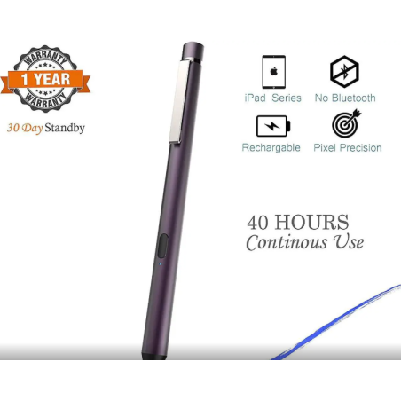 Active Stylus Pen for Apple Ipad, Digital Pencil iPad Series Rechargeable Pencil Touchscreen Precise Fine Tip for iPad 5