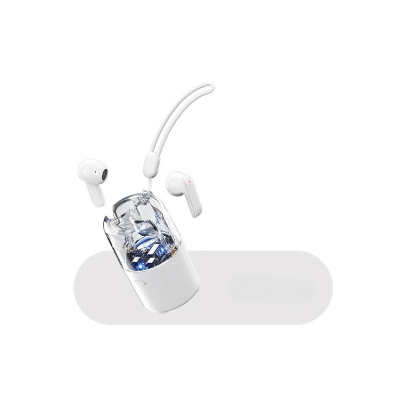 RGB Lights and Transparent Design TC60 for Universal Cell Phone And Bluetooth Device (White)