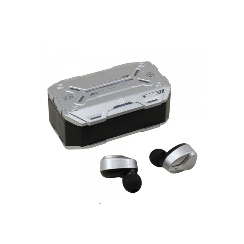 TWS Bluetooth Headphones With Dynamic Battery Display M99Plus for Universal Cell Phone And Bluetooth Device (Silver)