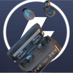 TWS Bluetooth Headphones With Dynamic Battery Display M99Plus for Universal Cell Phone And Bluetooth Device (Silver)